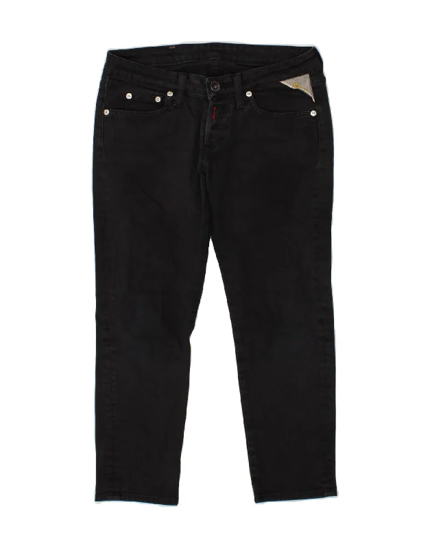 REPLAY Womens Cropped Jeans W27 L24 Black