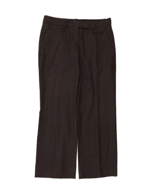 PRADA Womens Straight Suit Trousers IT 42 Medium W32 L29 Grey Virgin Wool