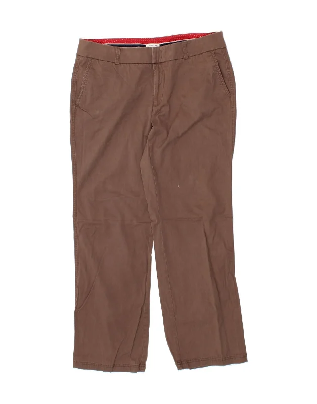 DOCKERS Womens Favorite Fit Chino Trousers US 12 Large W34 L31 Brown