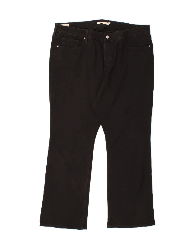 LEVI'S Womens 315 Shaping Bootcut Jeans US 20 3XL W44 L32 Black Cotton