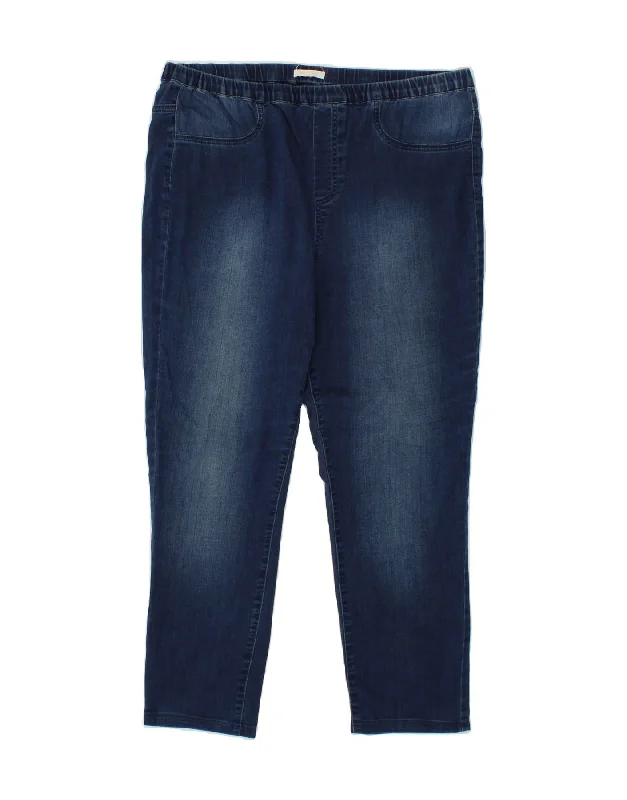 WHITE STUFF Womens Crop Jegging Jeans UK 18 XL W38 L26 Blue Cotton