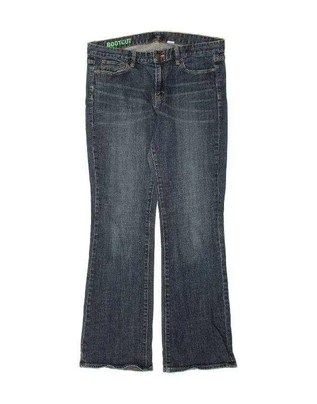 J. CREW Womens Bootcut Jeans W33 L32 Blue Cotton