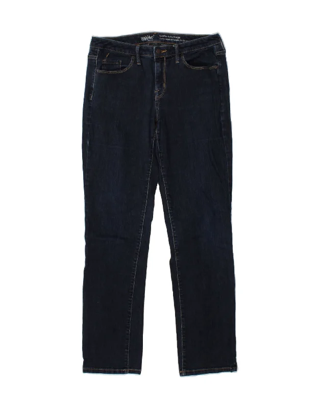 MOSSIMO Womens Curvy Mid Rise Straight Jeans US 8 Medium W29 L31 Navy Blue