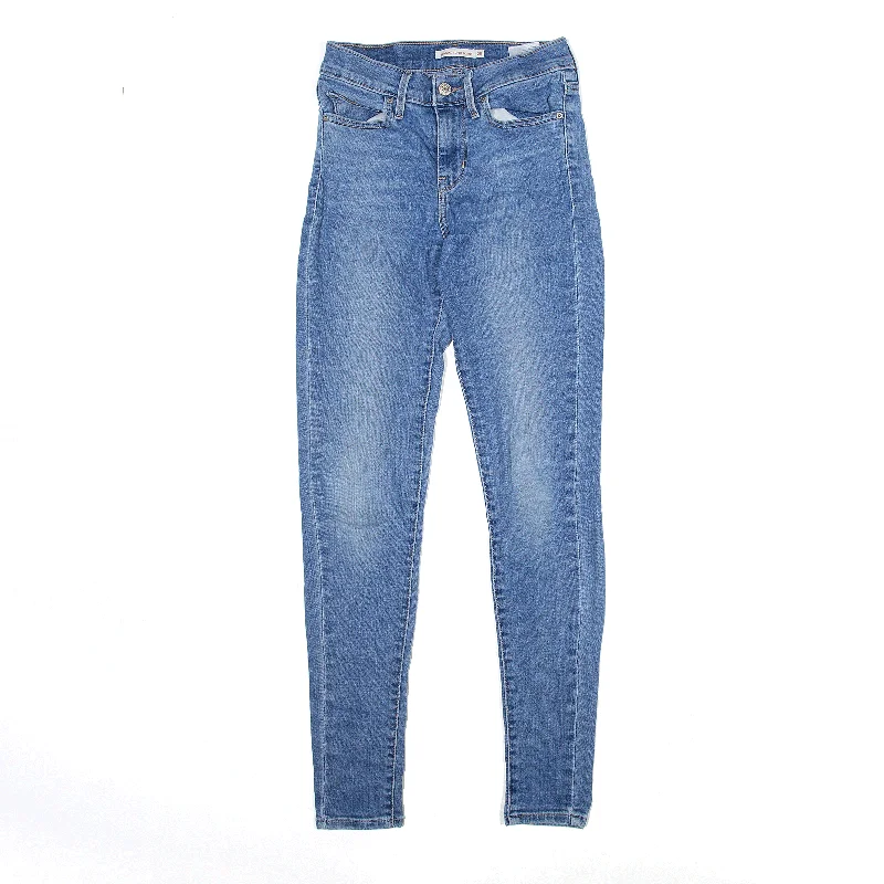 LEVI'S Slimming Jeans Blue Denim Slim Skinny Womens W25 L30