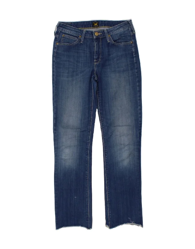 LEE Womens Straight Jeans W30 L29 Blue
