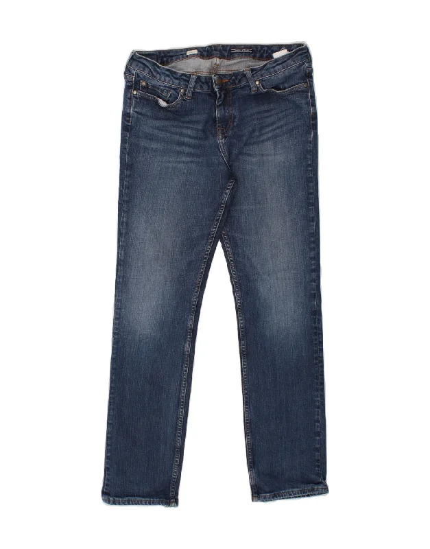 TOMMY HILFIGER Womens Rome RW Straight Jeans W32 L32 Blue Cotton