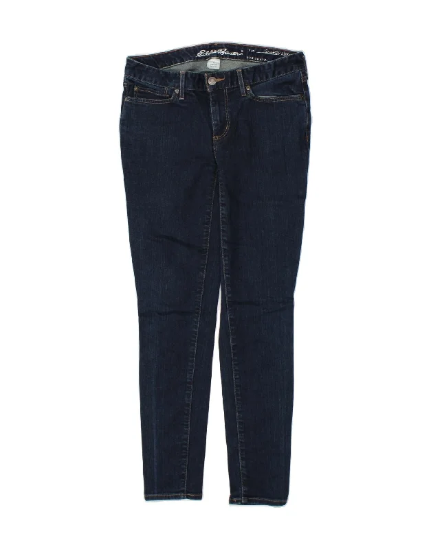 EDDIE BAUER Womens Skinny Jeans US 6 Medium W28 L29 Navy Blue