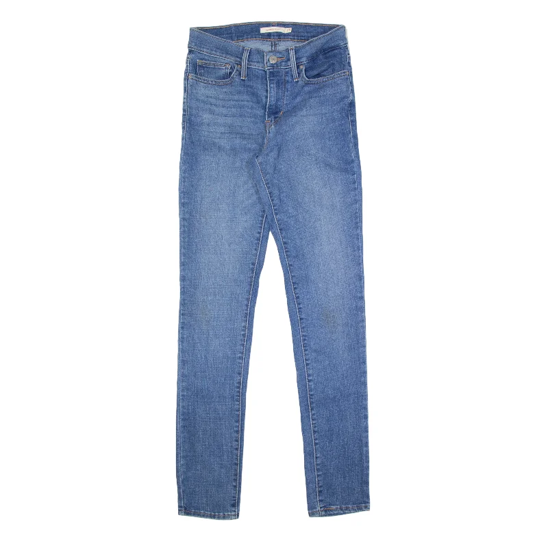 LEVI'S Slimming Jeans Blue Denim Slim Skinny Womens W25 L30