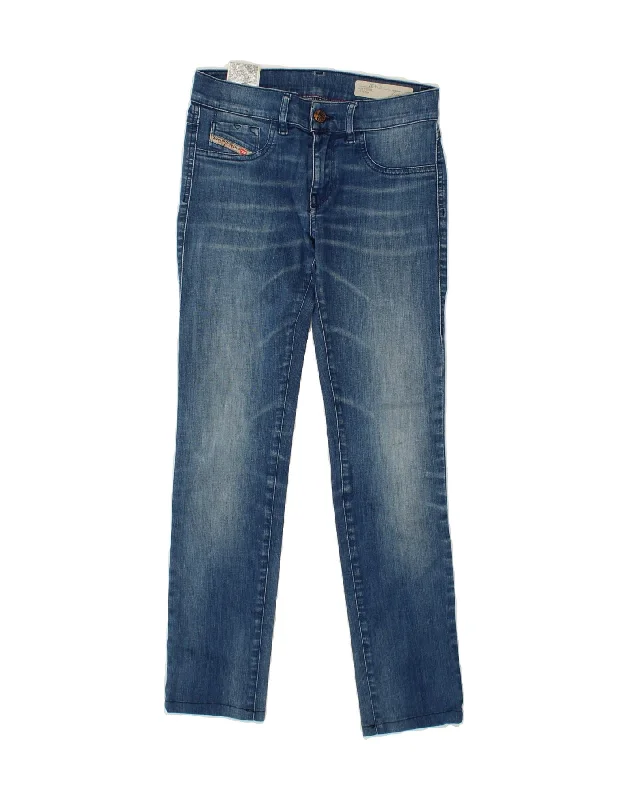 DIESEL Womens Livier Super Slim Jeans W27 L26 Blue Cotton