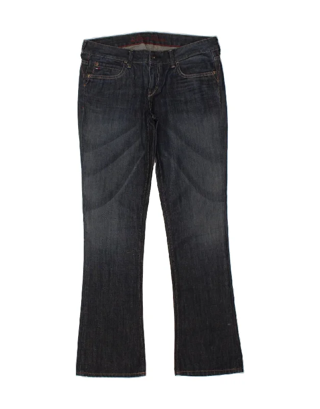 TOMMY HILFIGER Womens Bootcut Jeans W31 L34 Navy Blue Cotton