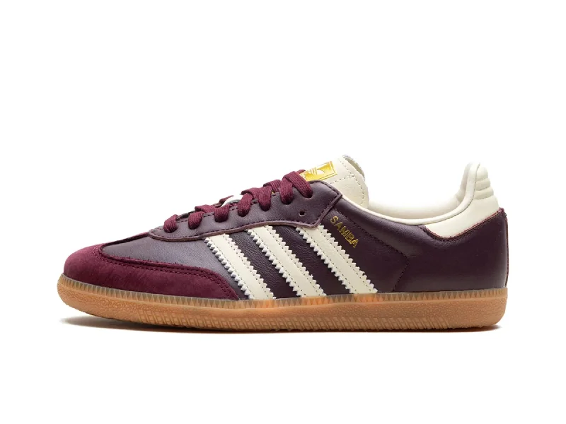 Adidas Samba OG ""Maroon Gold Metallic""