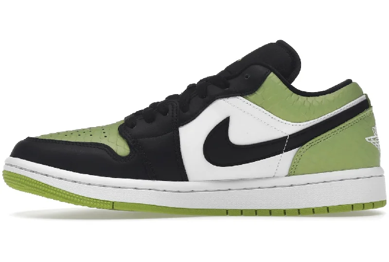 Air Jordan 1 Low Snakeskin Vivid Green