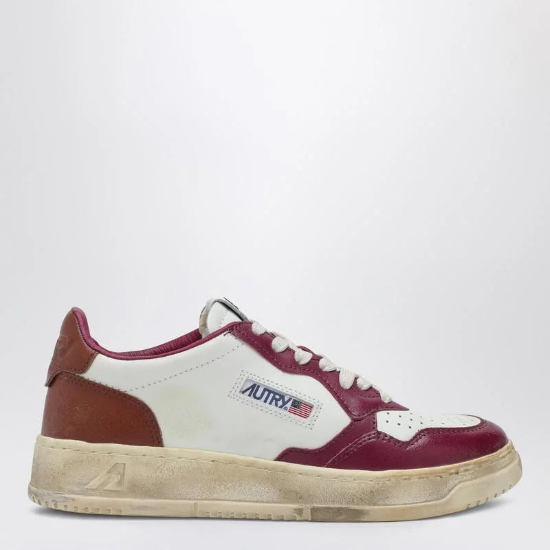 Autry Super Vintage White/Purple/Brown Sneaker