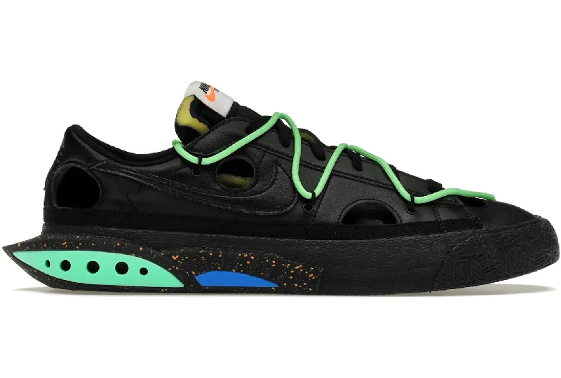 Blazer Low x Off-White Black Electro Green