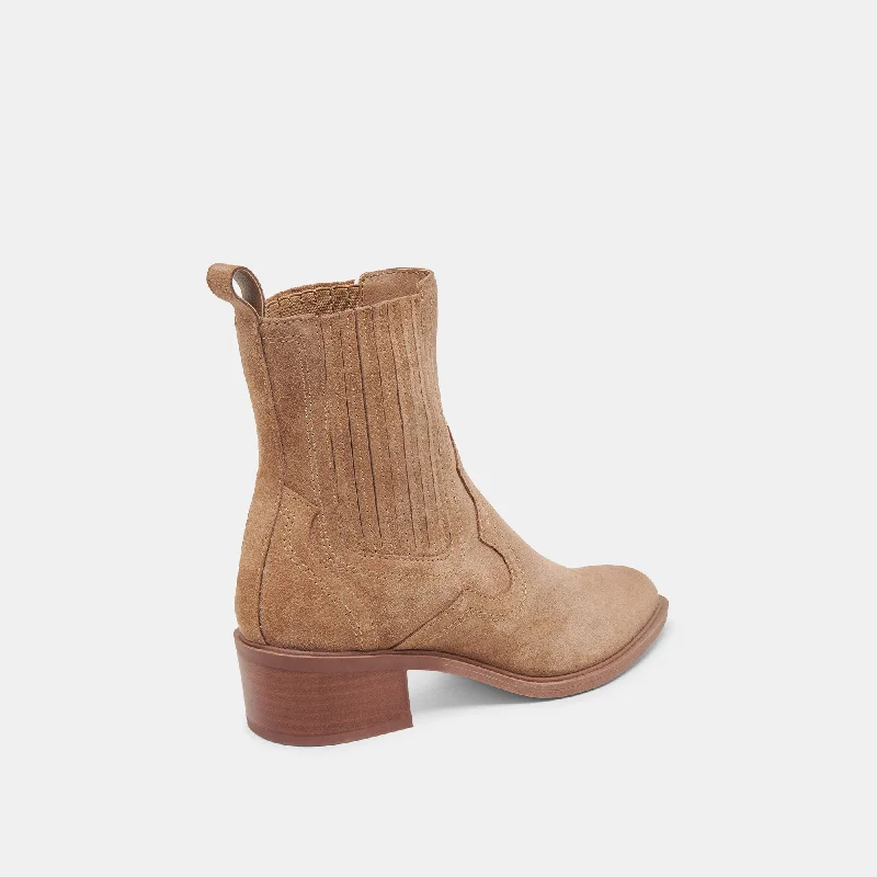 BRYLEE H2O BOOTIES MUSHROOM SUEDE