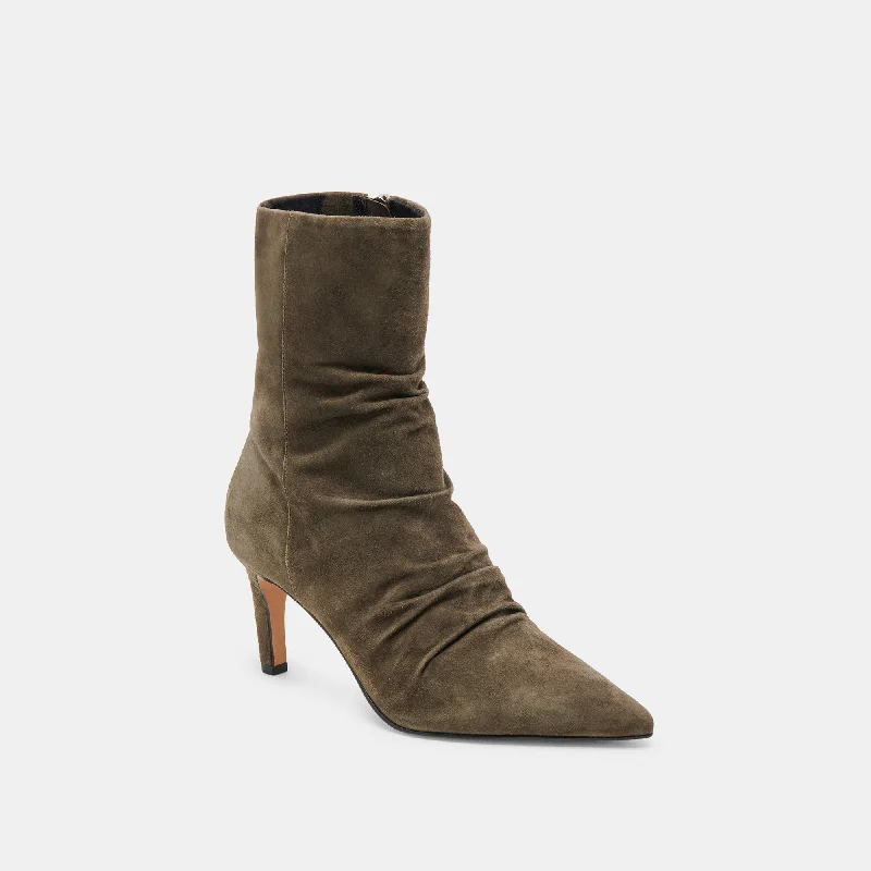 FERNLY WIDE CALF BOOTS ARMY SUEDE