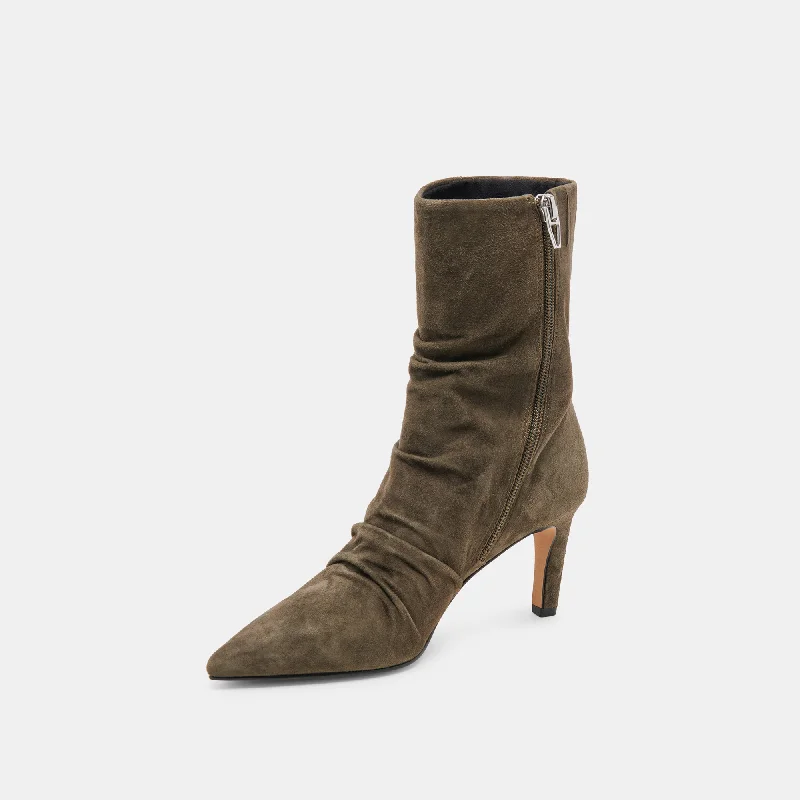 FERNLY WIDE CALF BOOTS ARMY SUEDE