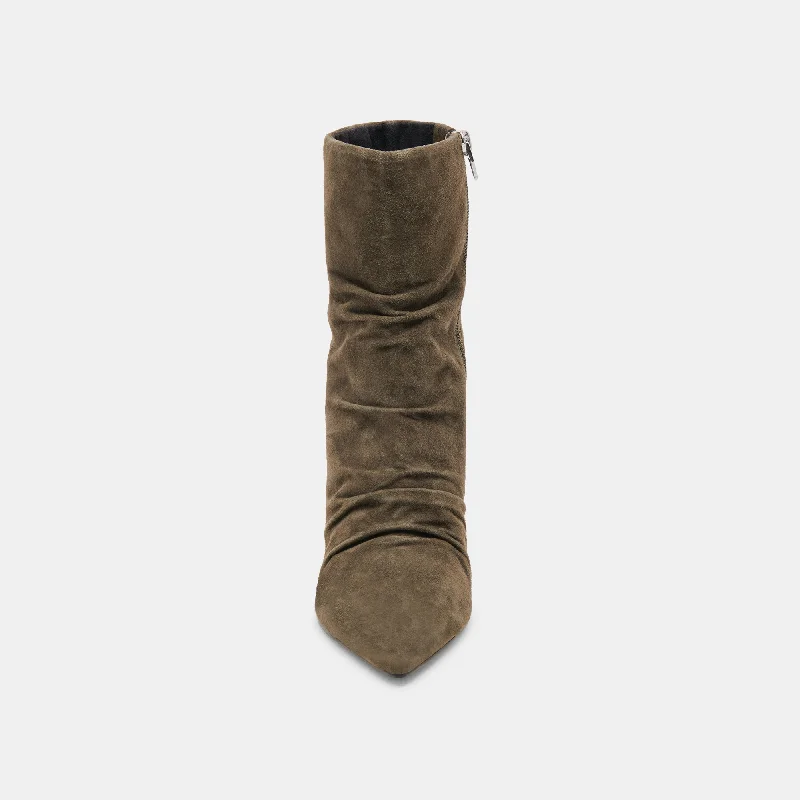 FERNLY WIDE CALF BOOTS ARMY SUEDE