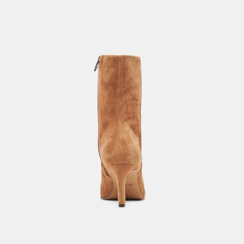 FERNLY WIDE CALF BOOTS PECAN SUEDE