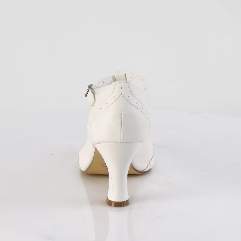 Flapper Wedding Shoes White