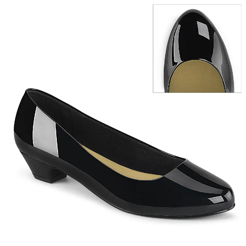 1 Inch Heel Sexy Black PA Pumps