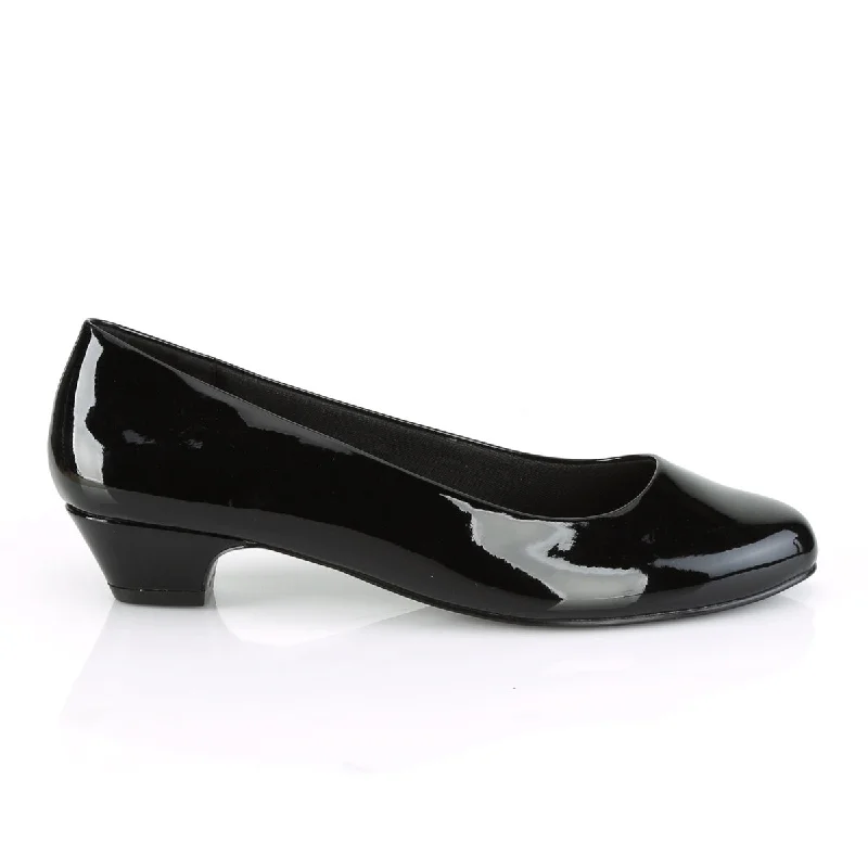 1 Inch Heel Sexy Black PA Pumps