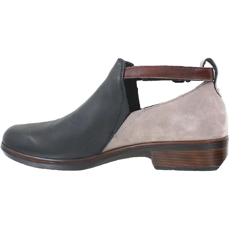 Women's Naot Kamsin Jet Black/Stone Leather/Nubuck