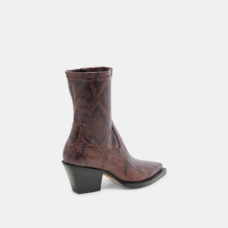 RUTGER WIDE CALF BOOTS JAVA EMBOSSED STELLA