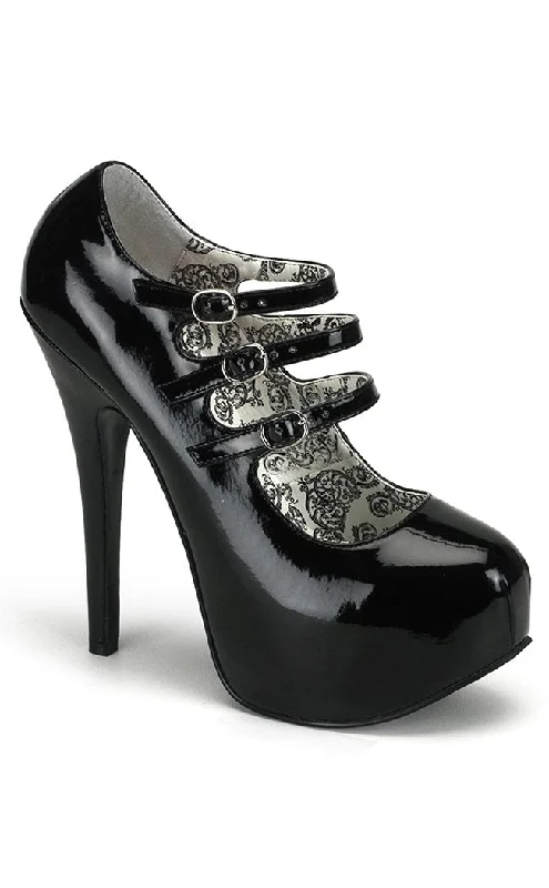 TEEZE-05 Black Patent Heels