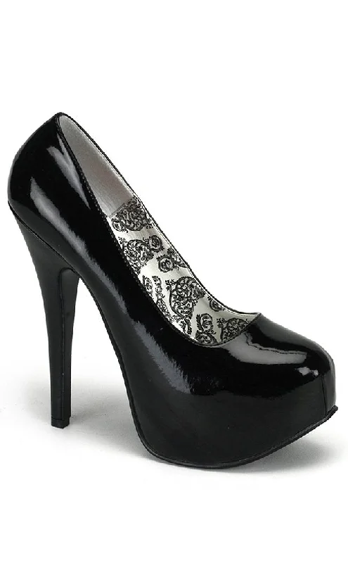 TEEZE-06 Black Patent Heels