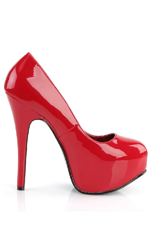 TEEZE-06 Red Pat Heels