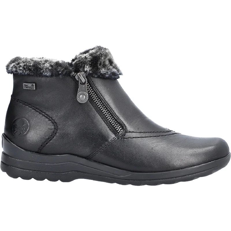 Women's Rieker L1868-00 Birthe 68 Black/Anthracite Synthetic