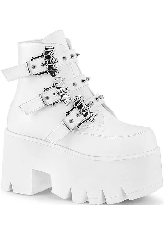 ASHES-55 [White] | PLATFORM BOOTS [PREORDER]