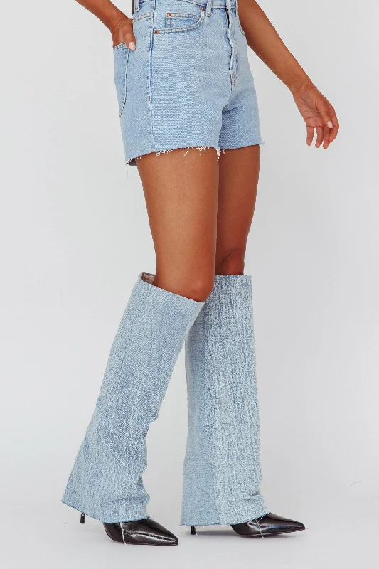 AZALEA WANG Appealing-Denim Stiletto Boot