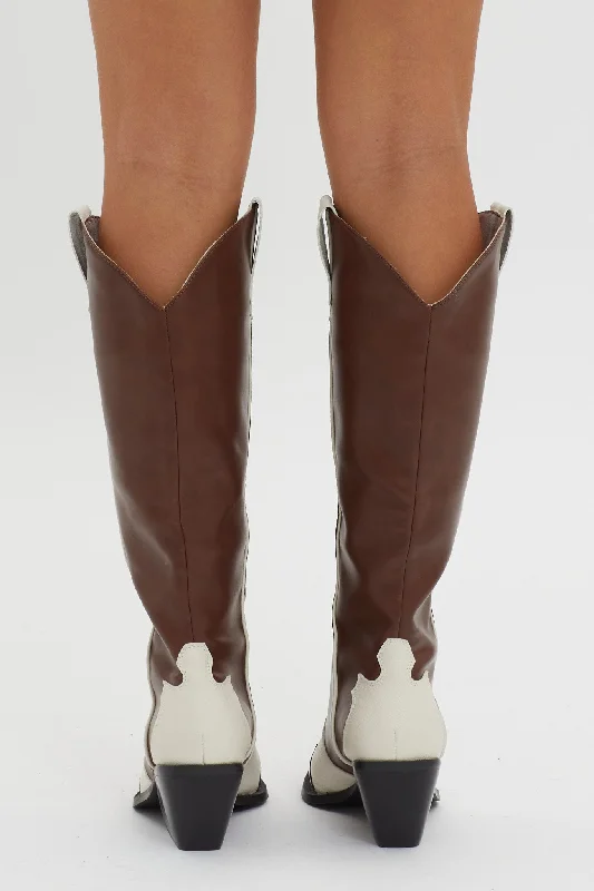 BiLLiNi Etta Boot Chocolate/Ivory