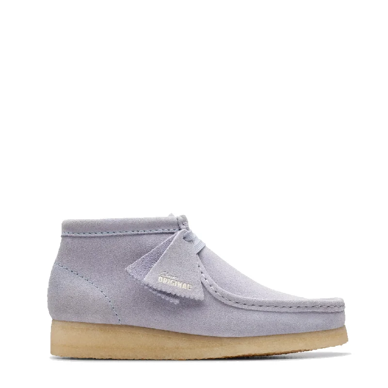 Clarks Originals Womens Wallabee Boot Cloud Grey Suede