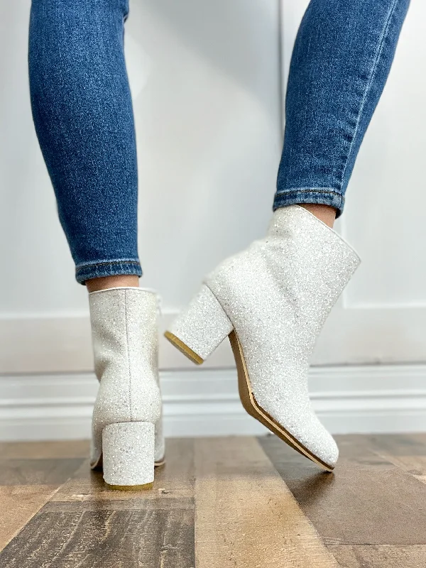 Corkys Razzle Dazzle Booties in White