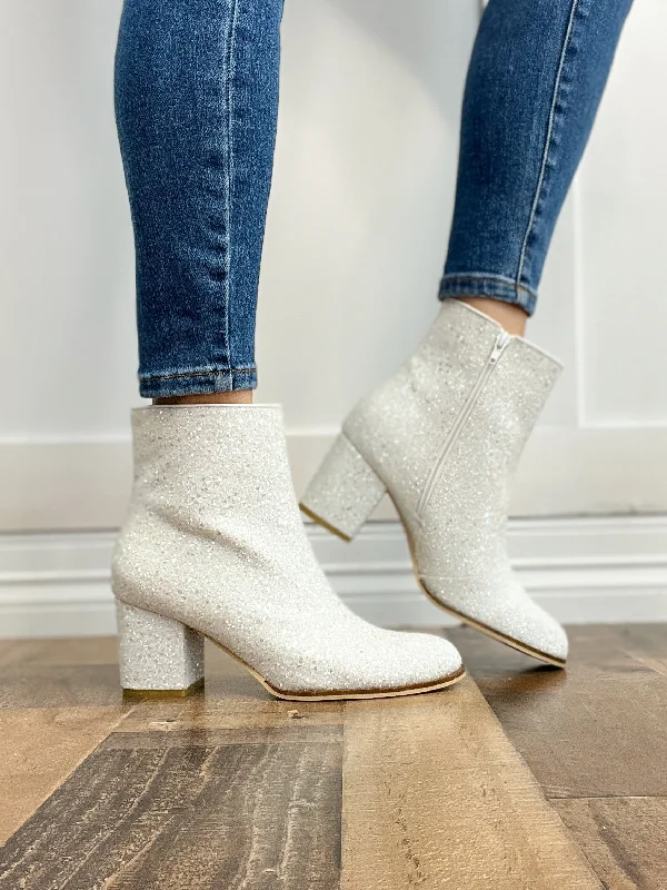 Corkys Razzle Dazzle Booties in White