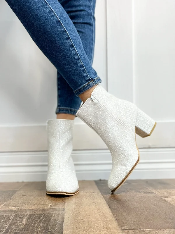 Corkys Razzle Dazzle Booties in White