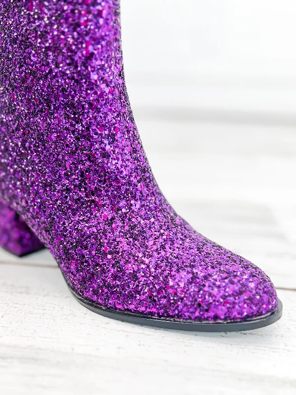 Corky's Razzle Dazzle Booties Purple Glitter