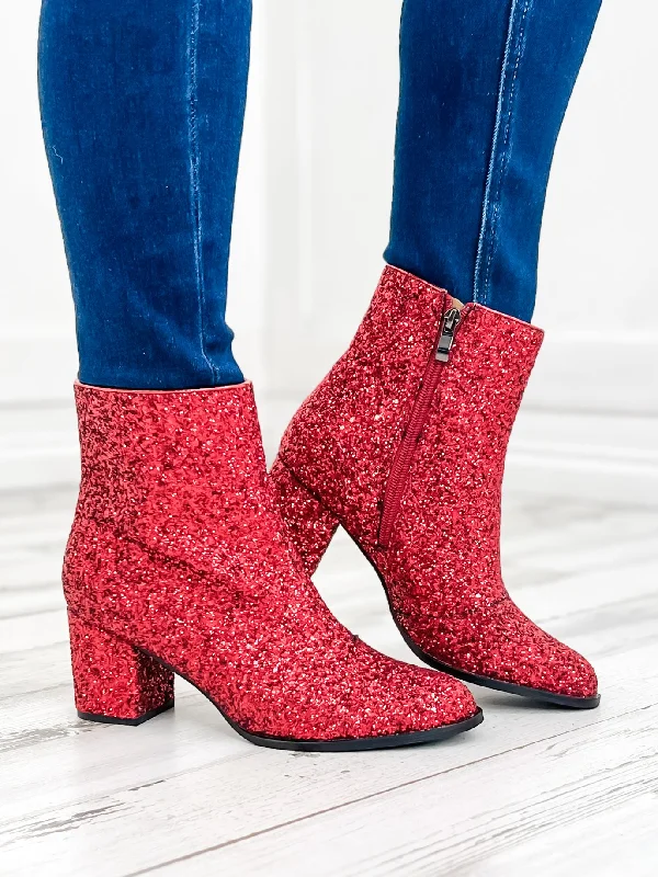 Corky's Razzle Dazzle Booties Red Glitter