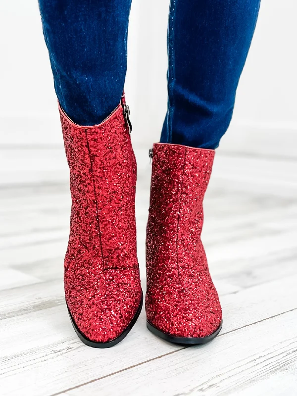 Corky's Razzle Dazzle Booties Red Glitter