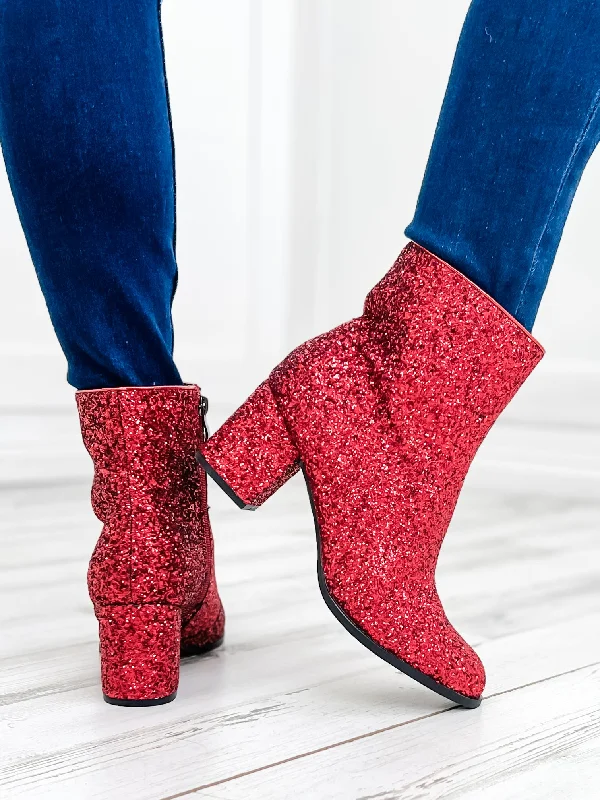 Corky's Razzle Dazzle Booties Red Glitter