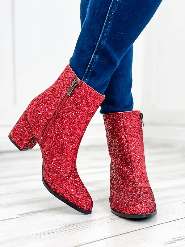 Corky's Razzle Dazzle Booties Red Glitter