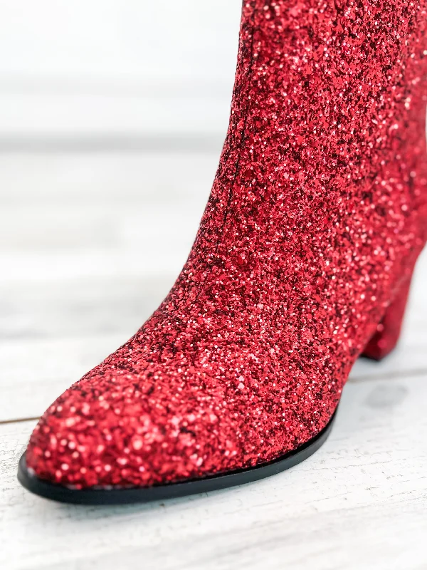 Corky's Razzle Dazzle Booties Red Glitter