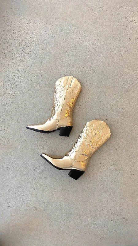 Danaro Boots - Gold Metallic