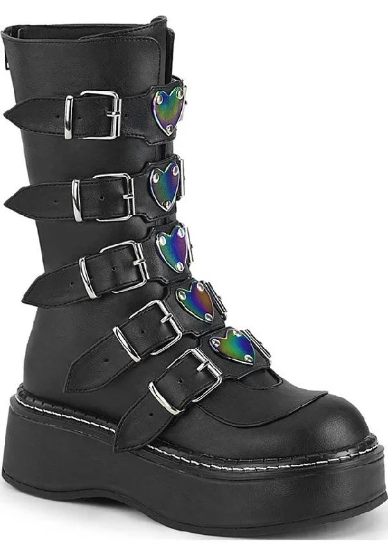 EMILY-330 [Black] | PLATFORM BOOTS [PREORDER]