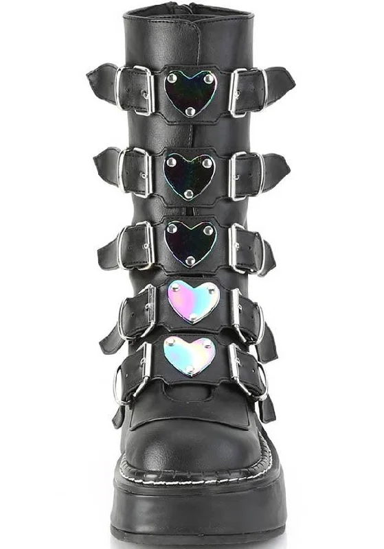 EMILY-330 [Black] | PLATFORM BOOTS [PREORDER]