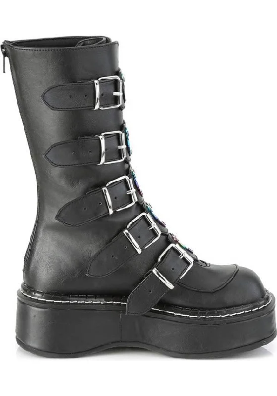 EMILY-330 [Black] | PLATFORM BOOTS [PREORDER]