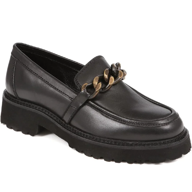 Mathlide Leather Platform Loafers - MATHILDE / 324 327